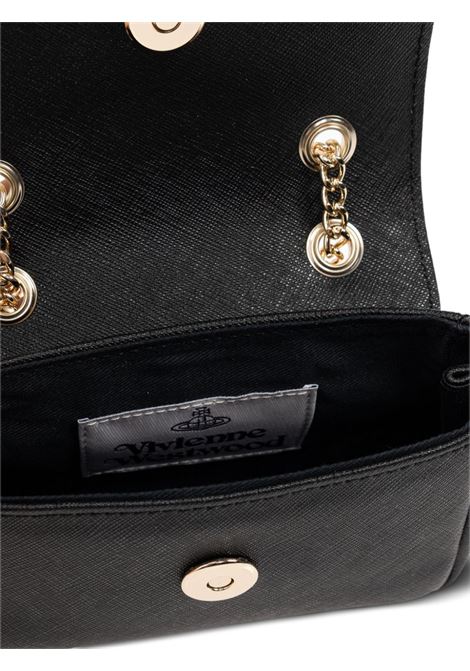 Borsa a spalla Victoria in nero Vivienne Westwood - donna VIVIENNE WESTWOOD | 5C01000BWL001NN402